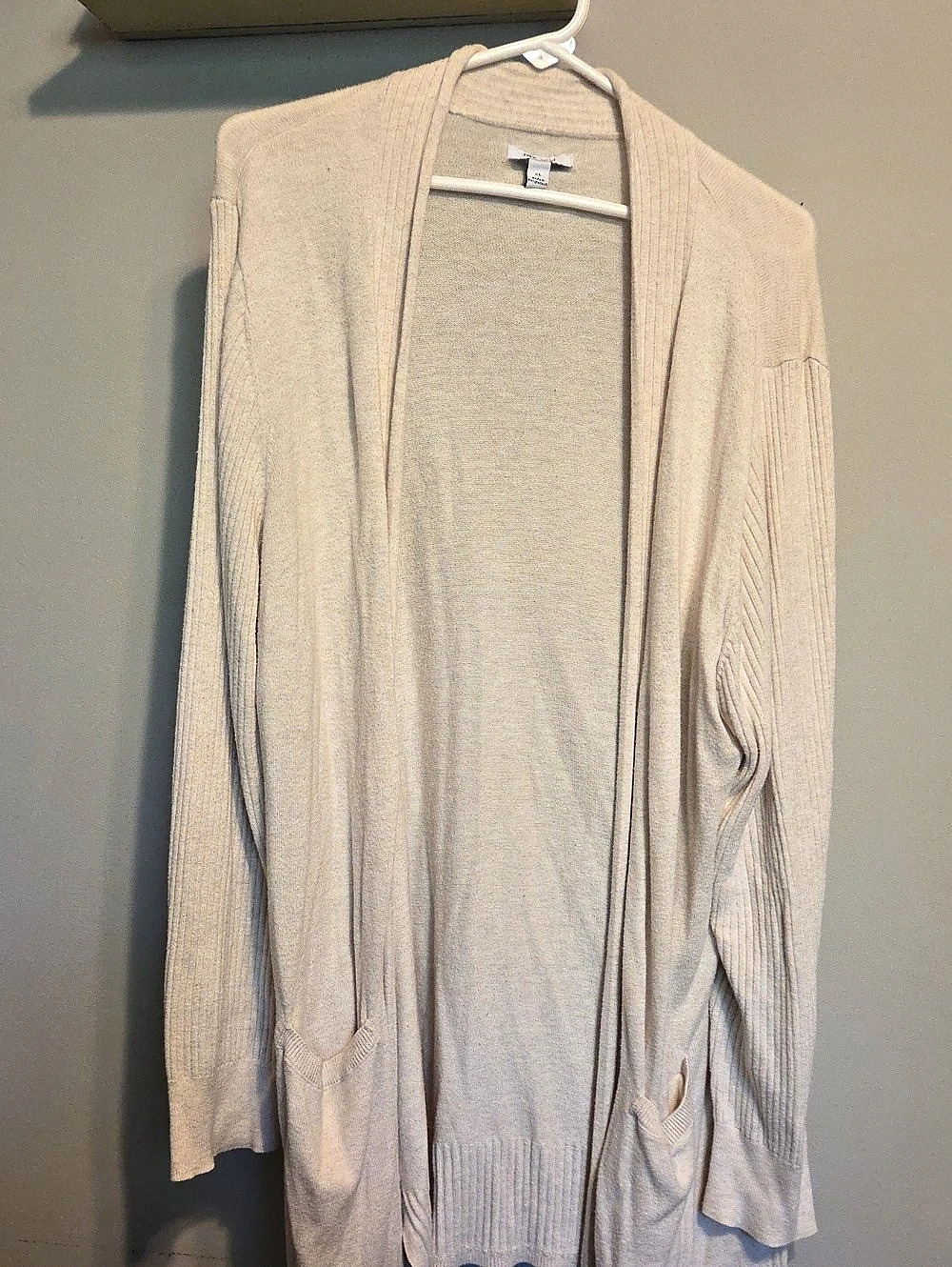 Nine West Open-Front Cardigan in Beige